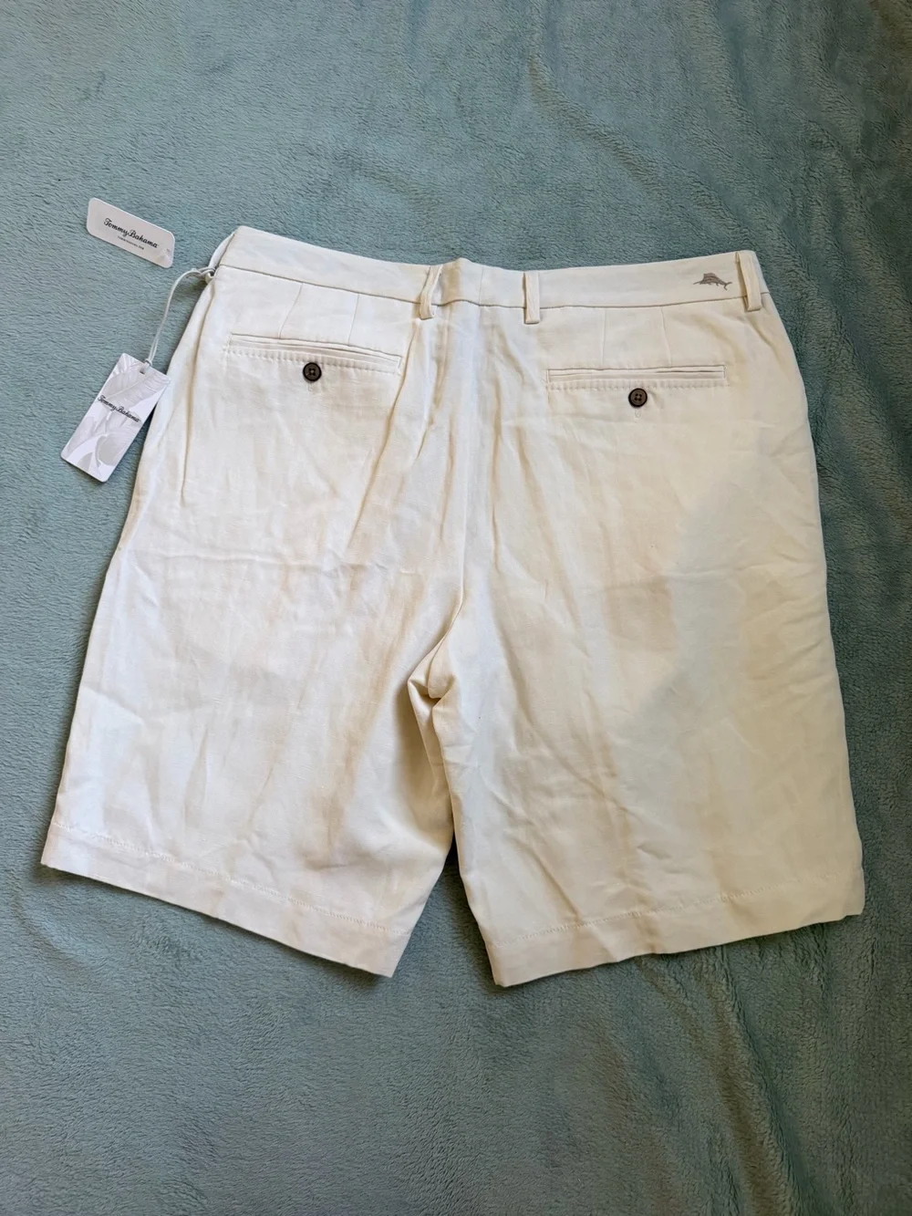 Tommy Bahama NWT Silk Linen Shorts Men’s 36 Beige